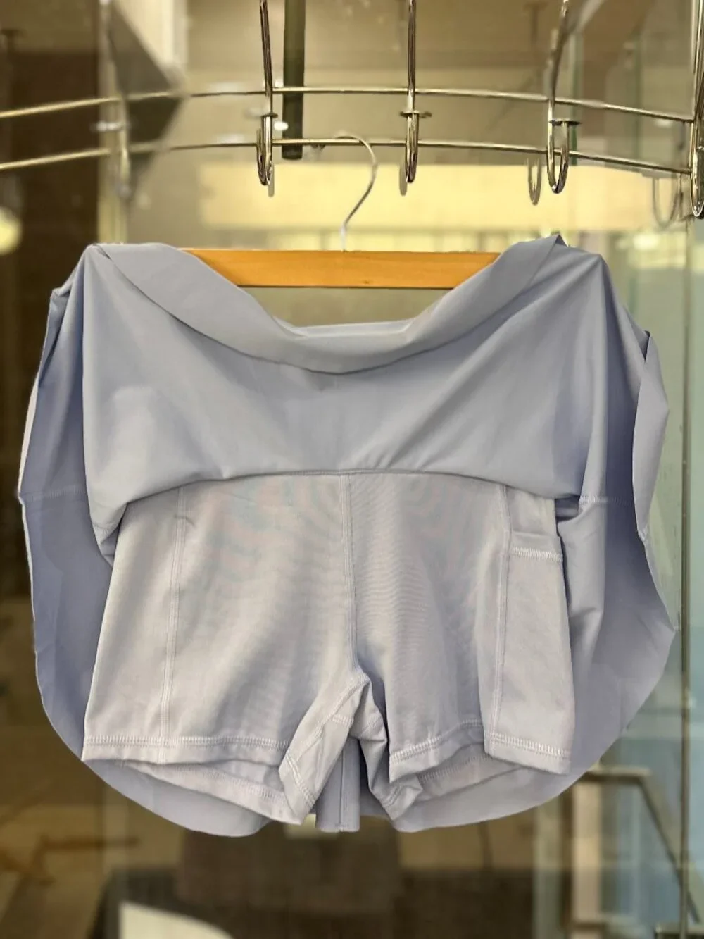 Old Navy Girl’s PowerSoft Active-Wear High-Waist Skort (Flax Flower Light Blue)